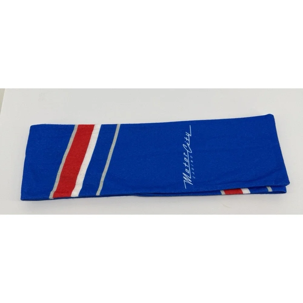 NBA Detroit Pistons Basketball Fleece Scarf  MotorCity Casino Promo NBA Scarf